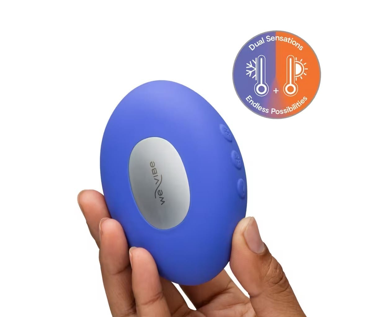 We-Vibe Temp Blue - Opleg vibrator met warmte- en koude functie