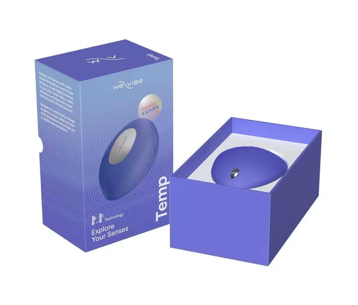 We-Vibe Temp Blue - Opleg vibrator met warmte- en koude functie