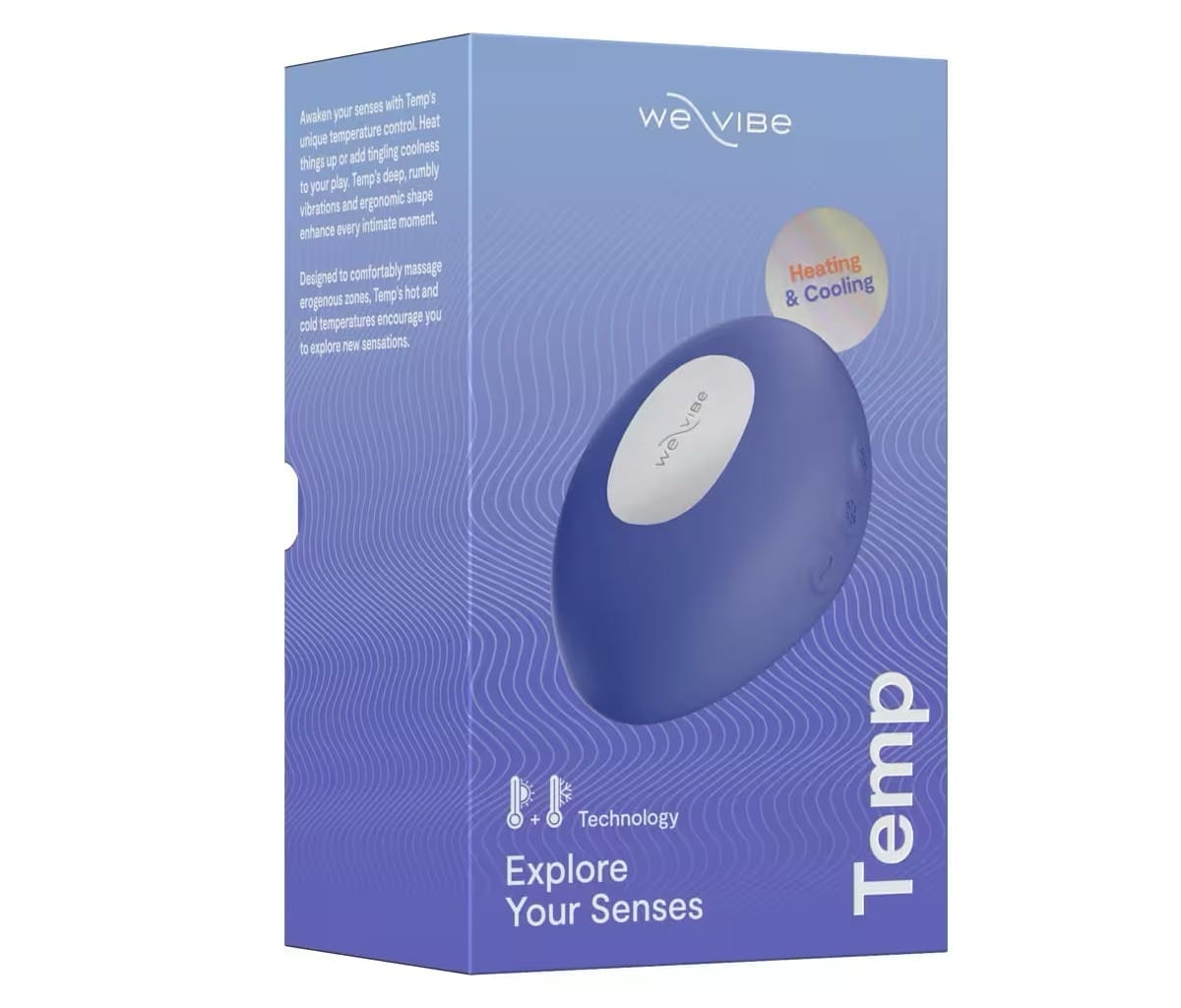 We-Vibe Temp Blue - Opleg vibrator met warmte- en koude functie