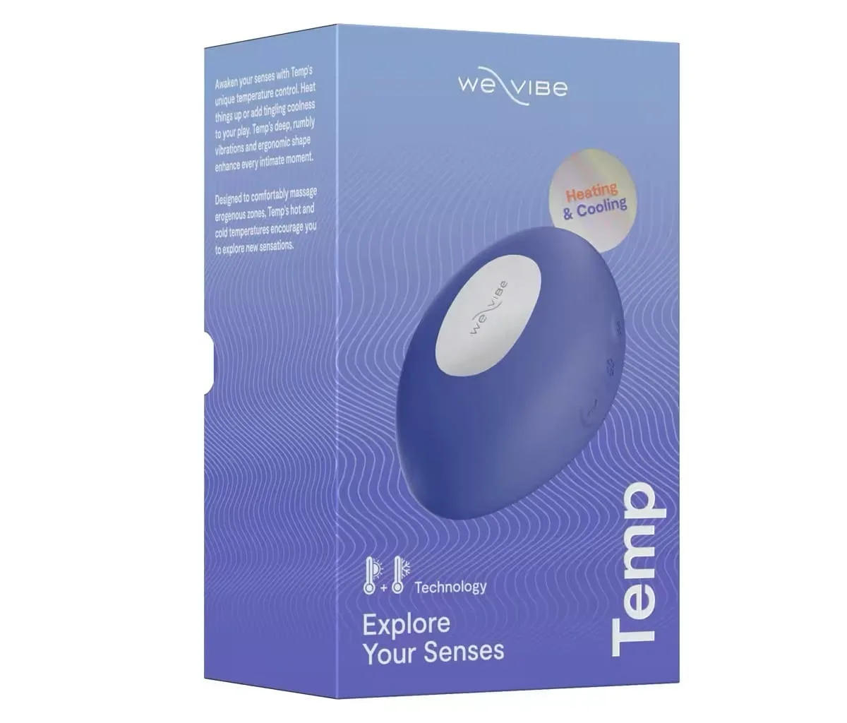 We-Vibe Temp Blue - Opleg vibrator met warmte- en koude functie