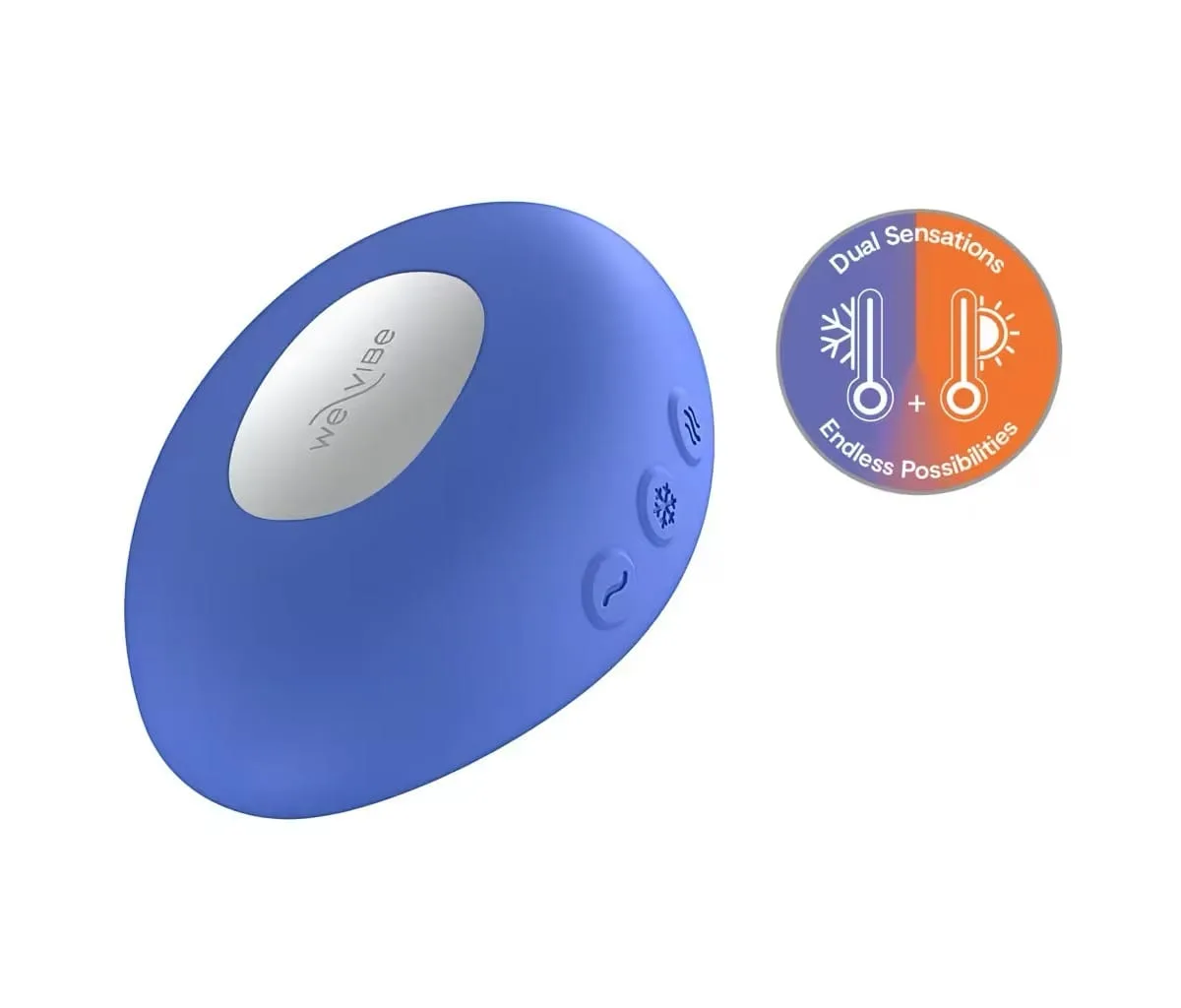 We-Vibe Temp Blue - Opleg vibrator met warmte- en koude functie