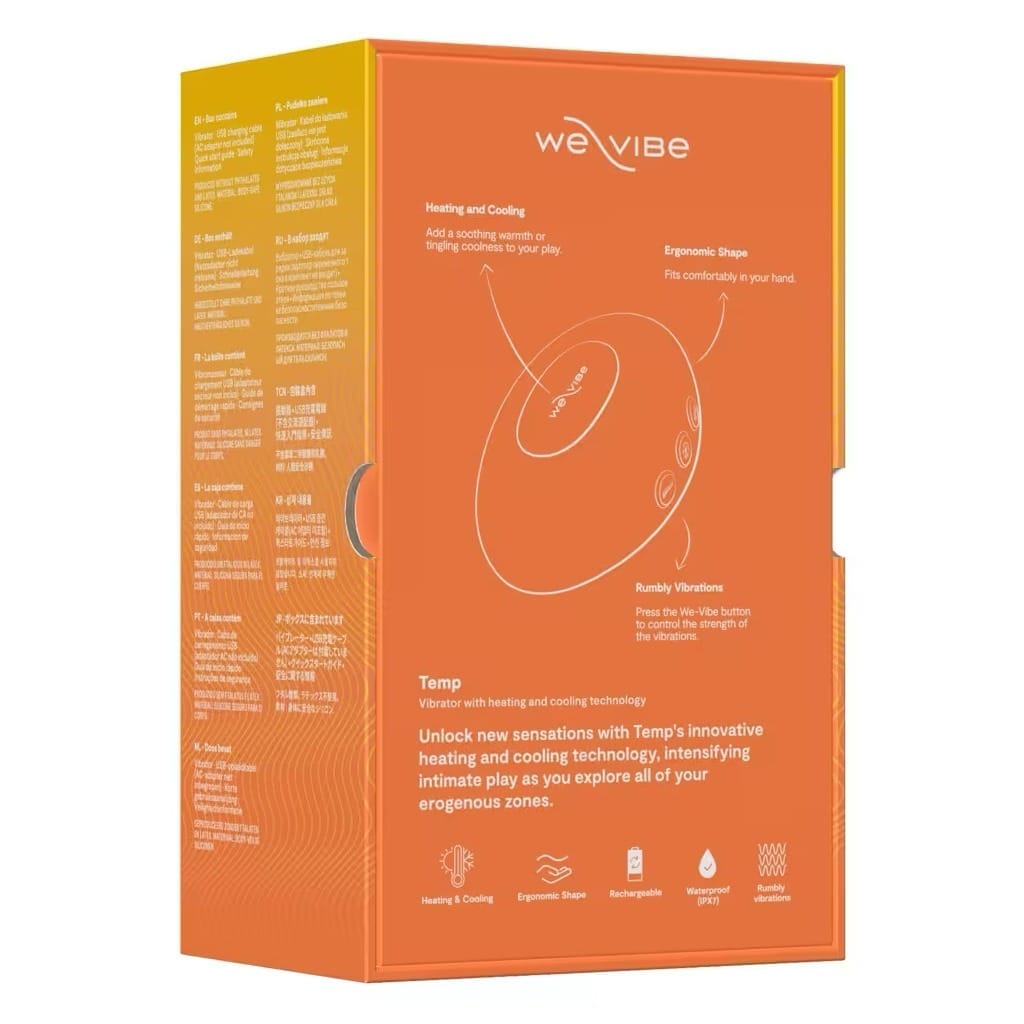 We-Vibe Temp Orange - Opleg vibrator met warmte- en koude functie