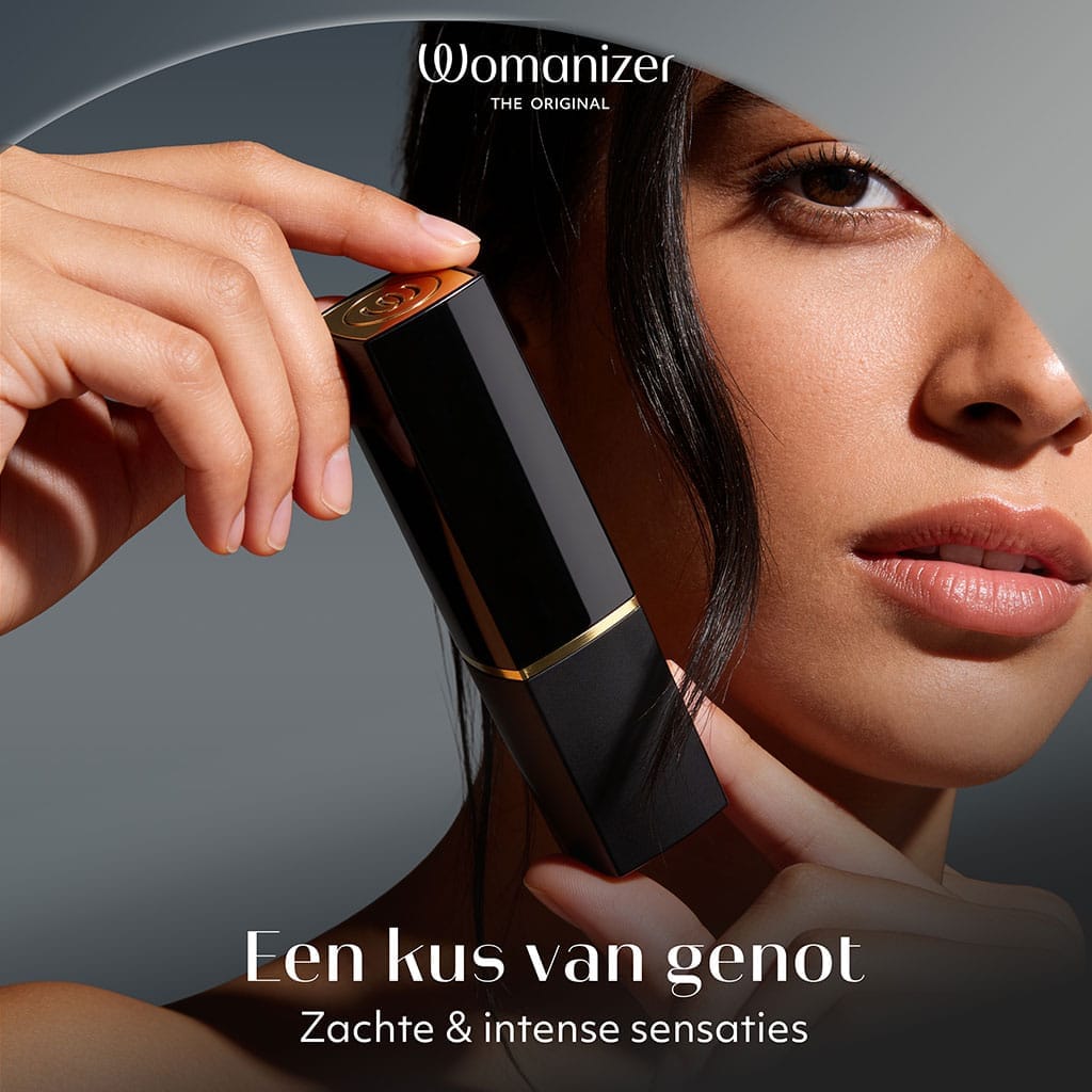 Womanizer Beauty – Lipstick Luchtdruk Vibrator – Zwart